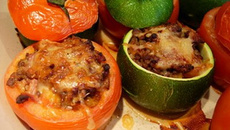 Tomates et courgettes au four