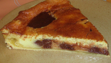 Tarte marbrée chocolat-orange