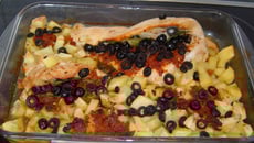 Dinde farcie tomate - olives