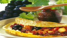 Omelette bio en chausson à la vigneronne