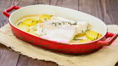 Queue de cabillaud au four