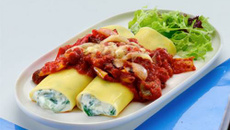 Cannellonis au Philadelphia en sauce tomate