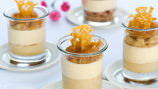 Verrines de crème de topinambour et dentelles de Carambars