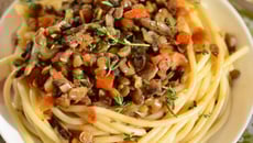 Pâtes aux lentilles