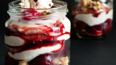Verrine meringue et cerise
