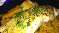 Darne de cabillaud à l'indienne