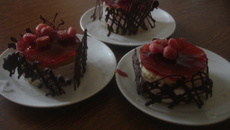 Fraisier chocolat mascarpone