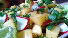 Salade de pommes de terre tiède