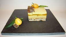 Le Kumarratcha...la rencontre du kumquat, marron et thé vert Matcha