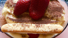 Tiramisu printanier aux fraises