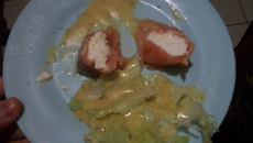 Salade de saumon et chèvre frais