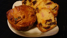 Cake aux fruits secs et aux lardons