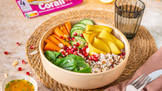 Bowl croquant aux tranches végé curry cumin