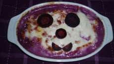 Gratin de carottes violettes