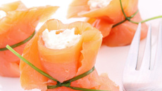 Timbale de saumon et chèvre Boursault