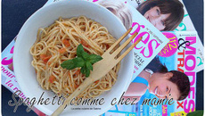 Spaghetti, comme chez mamie anchois & sauce tomate