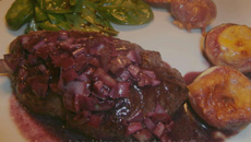 Onglet de veau aux echalotes