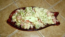 Salade d'avocats aux crevettes