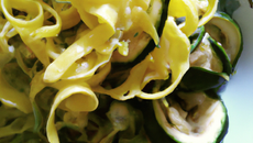 Tagliatelles aux courgettes citronnées