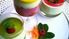 Verrines colorées maison