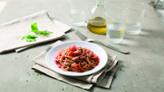 Spaghetti intégrale à la sauce napoletana et au thon