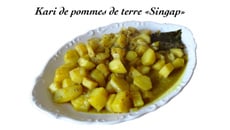 Kari de pomme de terre "Singap"