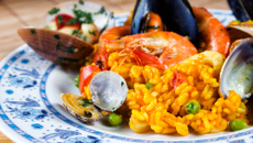 Paella safranée aux fruits de mer