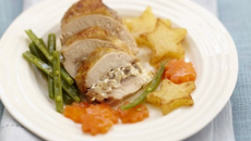 Ballotine de pintade aux champignons