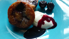 Biscuit amandine aux cerises