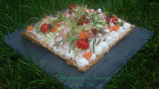 Tarte printanière au Roquefort