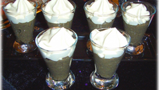 Verrine de crème de lentilles et sa chantiily de foie gras