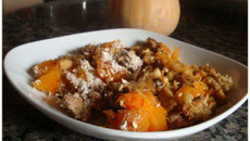 Crumble à la courge Butternut