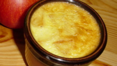 Petits pots de crème aux pommes caramelisées