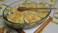 Gratin de viande et courgettes