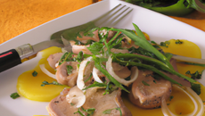 Emincé de veau aux pissenlits