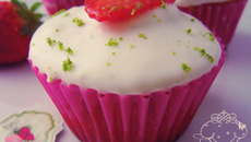 Cupcakes fraises et citron vert