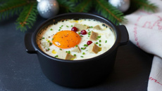 Oeufs cocotte de Noël
