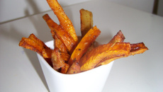 Verrine de frites de carottes