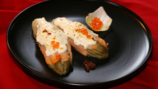 Endives gratinées au saumon et au mascarpone