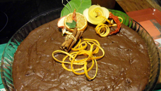 Fondant chocolat et orange