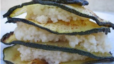 Le millefeuille de courgette à la semoule