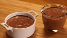 Mousse au chocolat et à la crème