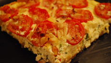 Tarte estivale tomates cerises & ricotta