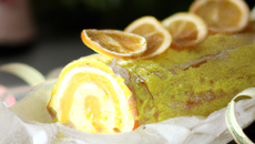 Bûche de Noël citronnée