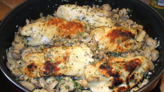 Roulé de poulet champêtre