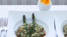 Trio de quinoa aux herbes et asperges