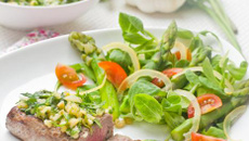 Steak d'Agneau, Gremolata aux Herbes & Citron confit