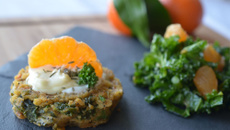 Galette de châtaignes au Saint Félicien