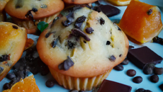 Muffins à l'orange et pépites de chocolat