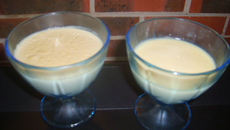 Panacotta aux deux laits